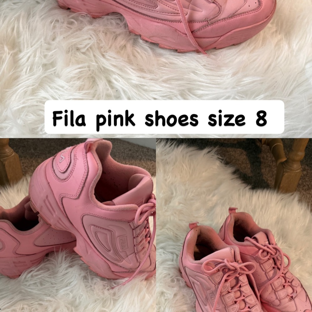 Fila Pink Athletic Shoes
